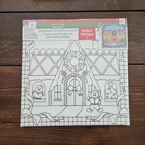 Ashland‎ Christmas Creatology Gingerbread House Glitter Canvas Kit NEW